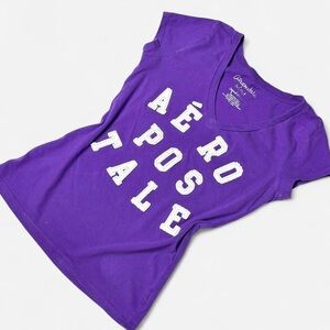 Vintage Aeropostale Y2K Baby Tee, Size Medium, Purple